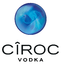 Cîroc Vodka logo featuring a blue orblike design above the brand name.
